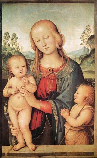 Pietro Perugino Madonna with Child and the Infant St John